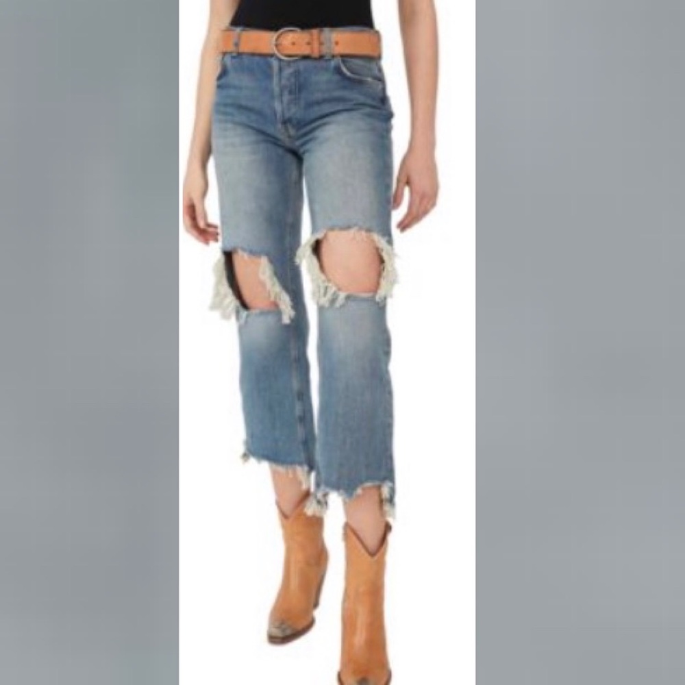 Free People Maggie Mr Straight Leg Jeans